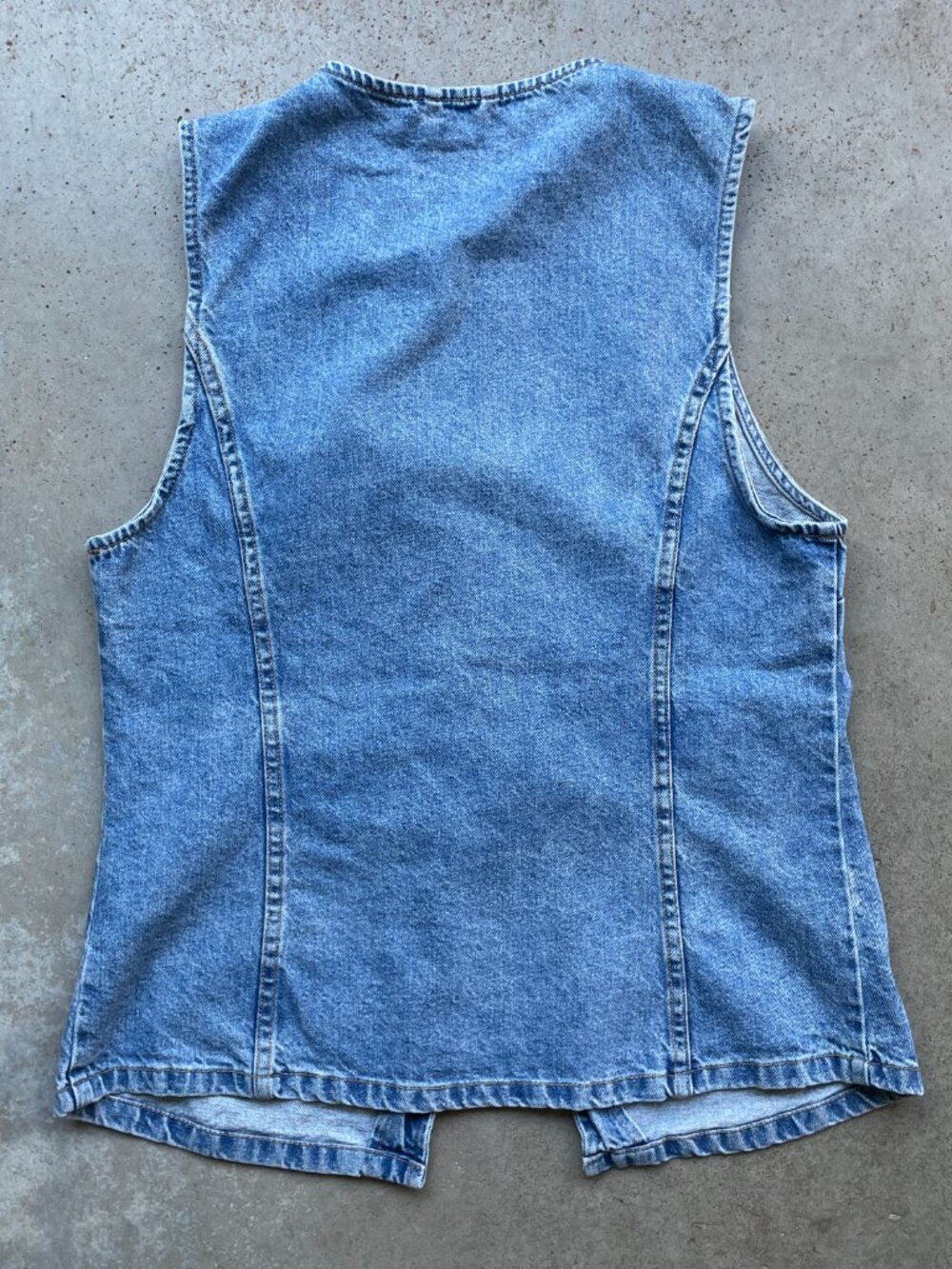 Free People Western Denim Aimee Vest Size Large Women's - Picture 4 of 4